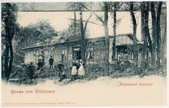 Postkarte Gruß von Kölpinsee 1897 Restaurant Seerose