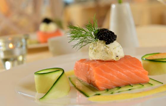 Vorspeise Lachs Strandhotel Seerose Usedom